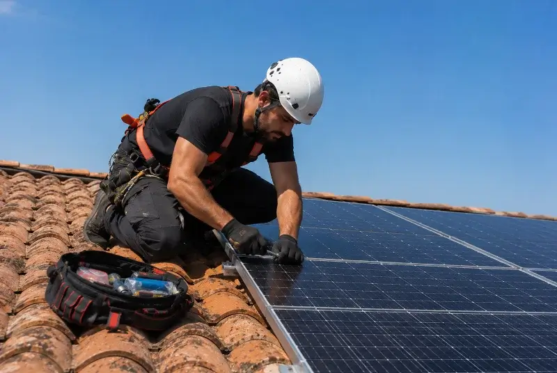 Maintenance et monitoring de panneaux solaires à Matafelon-Granges