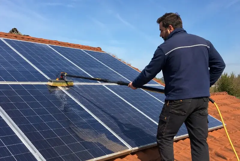 Nettoyage et entretien de panneaux solaires à Matafelon-Granges